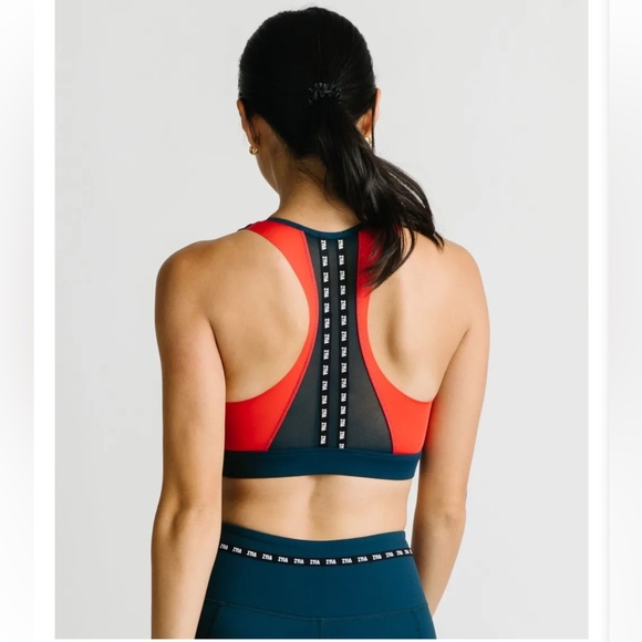 ZYIA Scarlet on Navy Game Day Light n Tight Bra - NWT - Picture 6 of 6